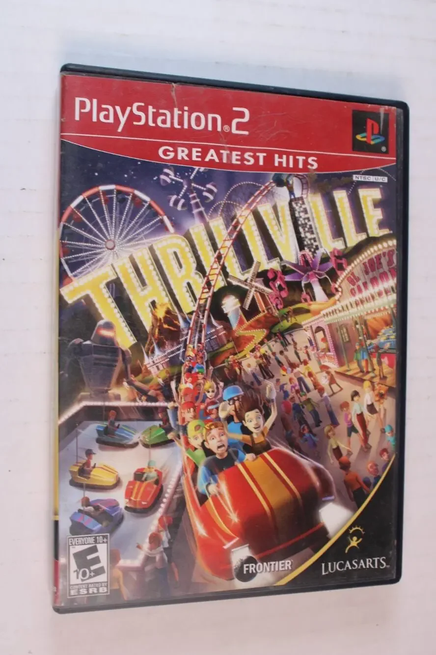 Thrillville (Sony PlayStation 2 PS2) Authentic, Complete, Tested/works
